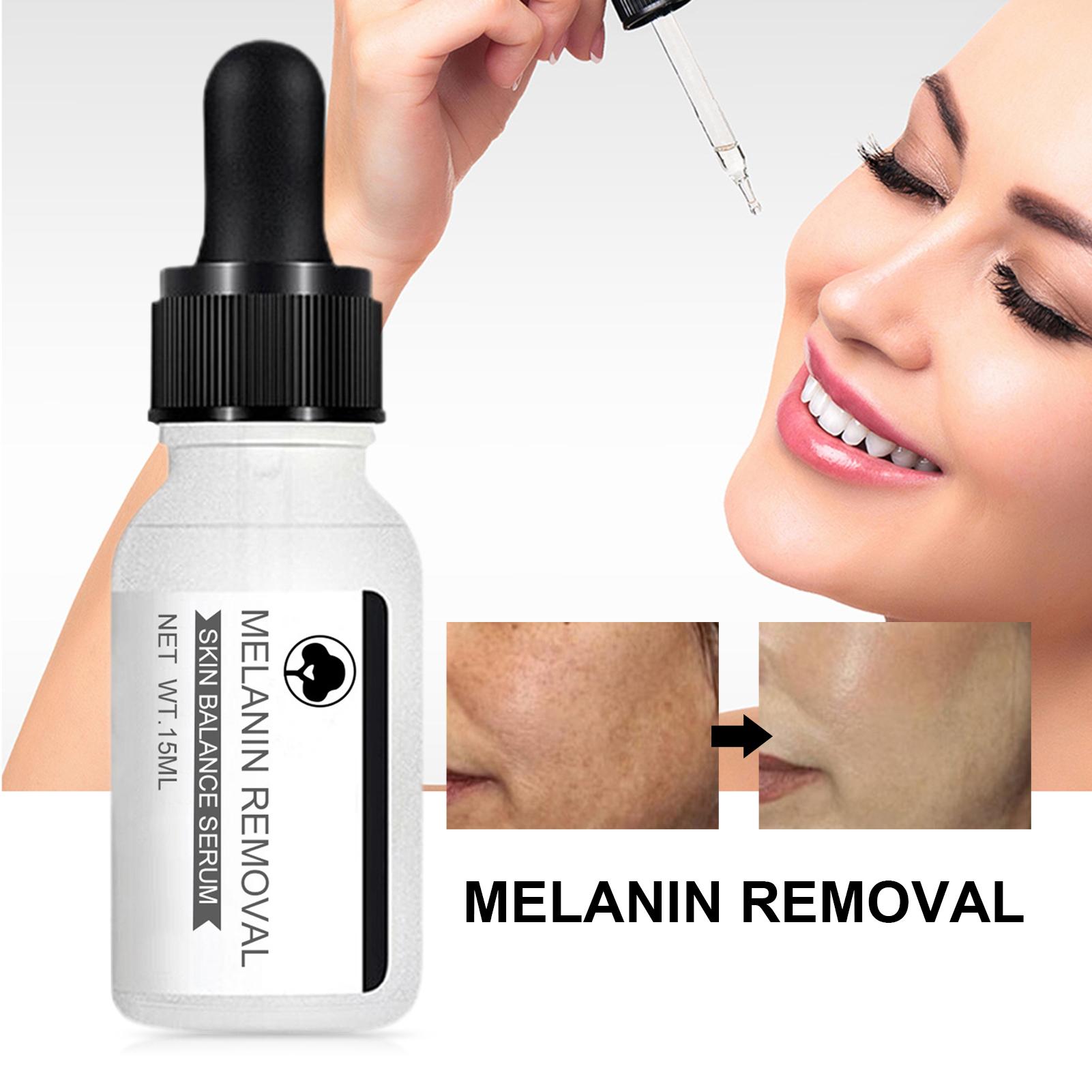 

15 мл Эссенция для лица Эффективные осветляйте растительные экстракты Меланин Удаление Баланс кожи Сыворотка для девочки