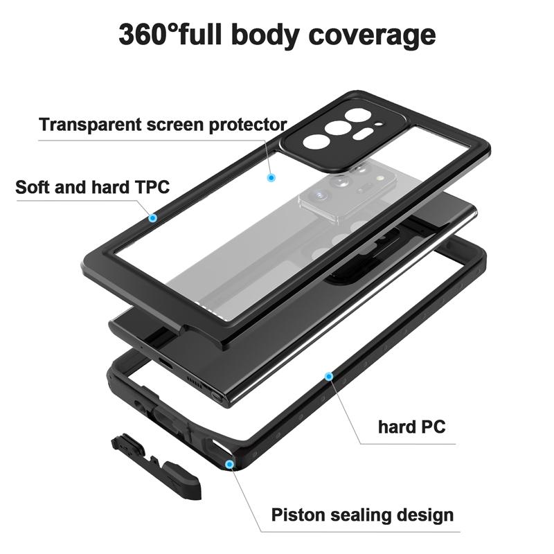 Professional 10 Meter Waterproof Case For Samsung Note20 Ultra Note10 Plus Note9 8 S21 S20 S10 S9 S8 Swim Diving Outdoor Sports