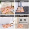 1PC Leopaed Pattern Kitchen Rugs Non-Slip Door Mats Pop Design Bathroom Rug Bath Mat Carpet for Home Sink Laundry Decor