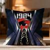 Hot N-NNineteen Eighty-Four Cushion Cover Soft Washable Pillow Case Multi-Scene for Couch Bed Travel Office Use