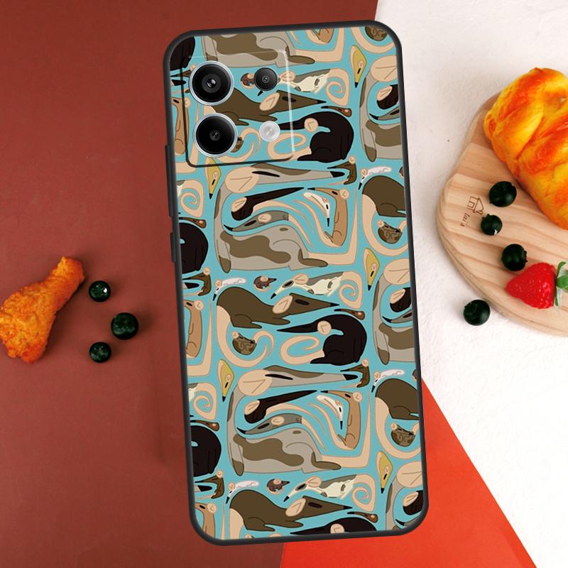 Cute Rattie Rats Case For Xiaomi Redmi Note 13 14 Pro 9 10 11 12 Pro 10S 11S 12S Redmi 13C 10C 12C 14C Coque