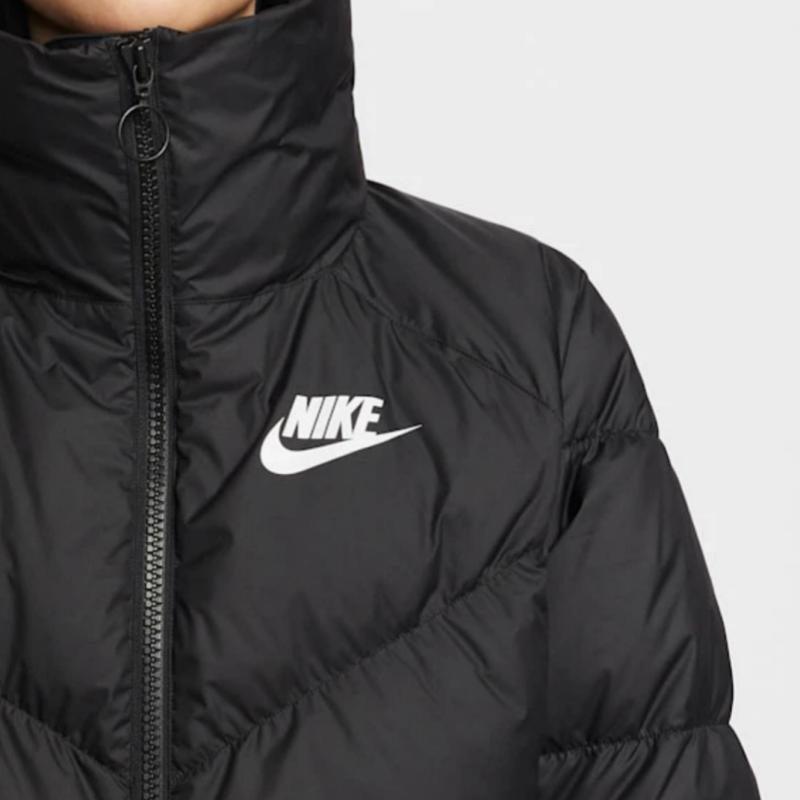 Nike Down Jackets Women's Black Stand Collar Moderate IB2964-010