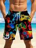 Shorts Décontractés Grande Taille à Séchage Rapide Style Plage d'Été Imprimé 3D