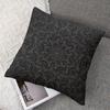 Black Damask square Jacquard Pillow Cover for Sofa Office Waist Cushion Cover Home Decorative Pillowcase