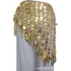 Hand-Crocheted Belly Dance Hip Scarf with Tassels and Copper Round Pieces