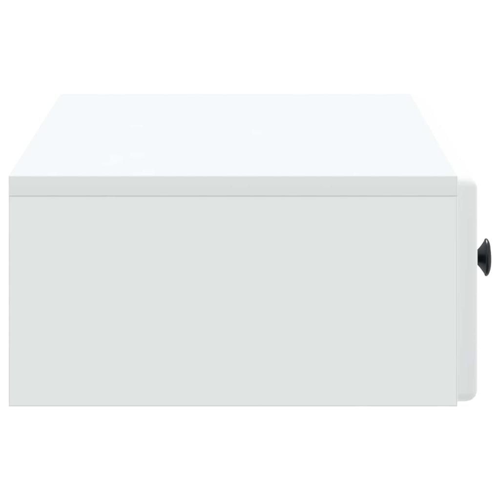 Wall Mounted Side Table White 87.5 x 34.5 x 17 cm