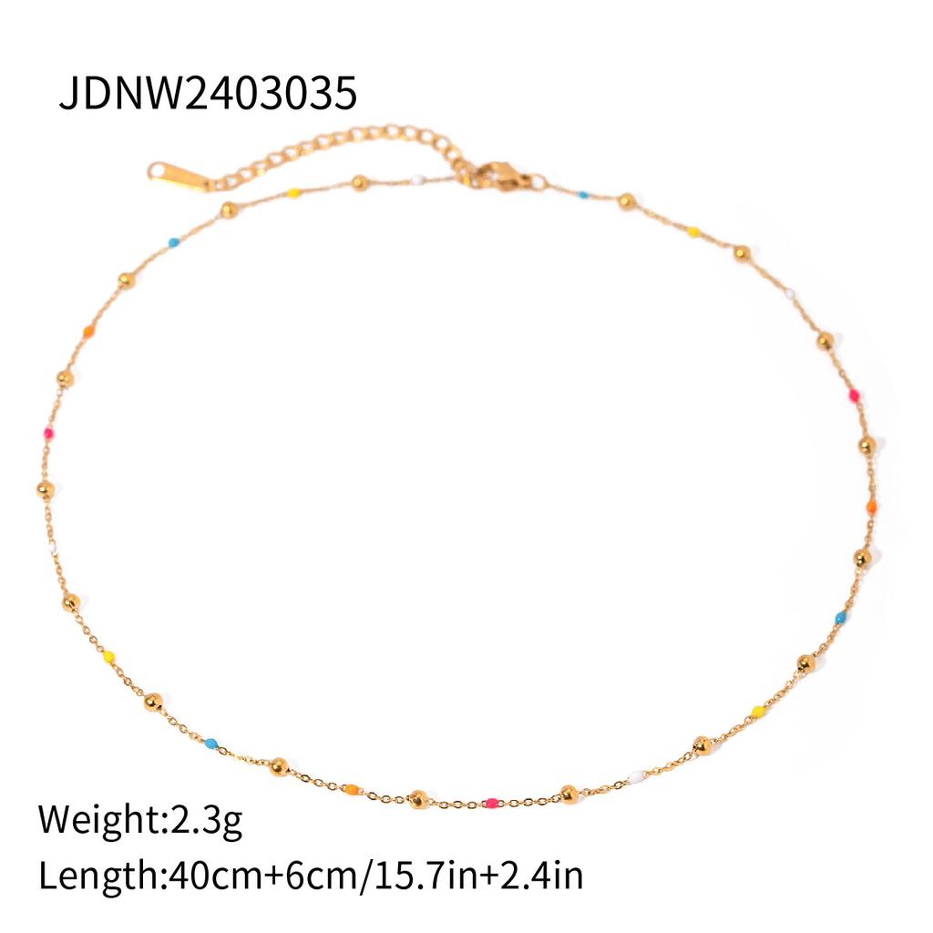 Titanium Steel Shell Necklace - Luxurious and High-end Beach Vacation Style Collar Chain - Stainless Steel Accessory