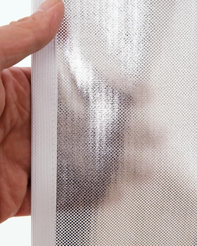 Lace Curtains with UV Hard to See at 4360 Width 100cm x Length Set of Cold Improved Heating and Cooling Efficiency Mirror, 96.8% Protection, Night,