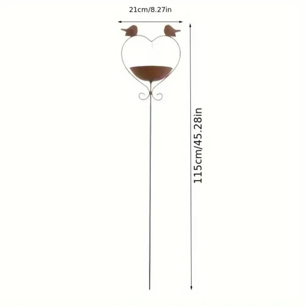 Retro Bird Feeder Ground Plugin Decorative Bird Feeding Dish Crafts Bird Water Bowl  Drinking