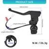 High Strength Components ABS Brake Lever Assembly Integrated Turn Signals Bells For Seamless Electric Scooter Maintenance