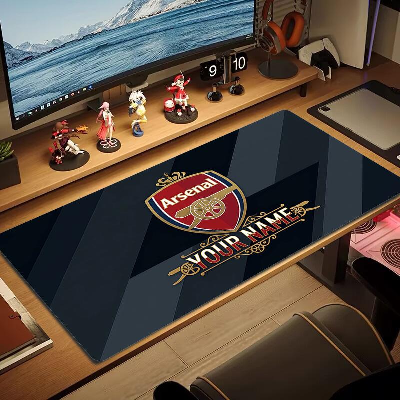 Tlač Futbalového klubu Arsenal Vankúš Protišmyková Podložka pod Notebook Tablet Veľká Podložka pod Myš XXL Podložka Mini PC Podložka na Hranie S uzamknutým okrajom