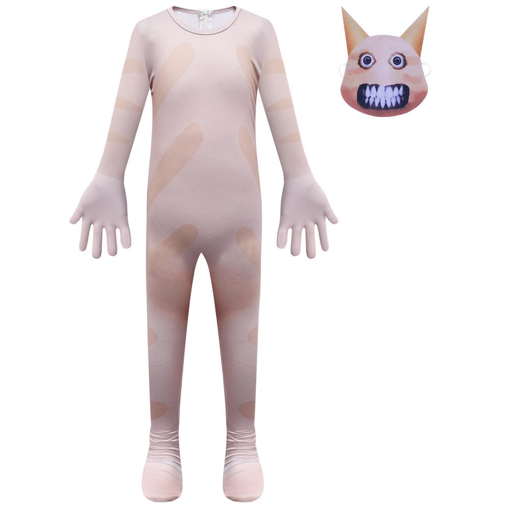 4914 Dětský chlapecký/ dívčí overal se zvířecí nemocnicí a sadou masek Halloweenské cosplay kostýmy