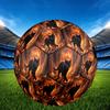 1pc Black Cat Ruins Theme Soccer Ball Football, Size 5, Lightweight PVC, Durable Outdoor Training Soccer Ball, Gift M61444