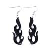 New Hip Hop Flame Shape Necklaces Punk Rock Cool Irregular Necklace Earings for Women Unisex Fashion 2026 Party Dancing Jewelry