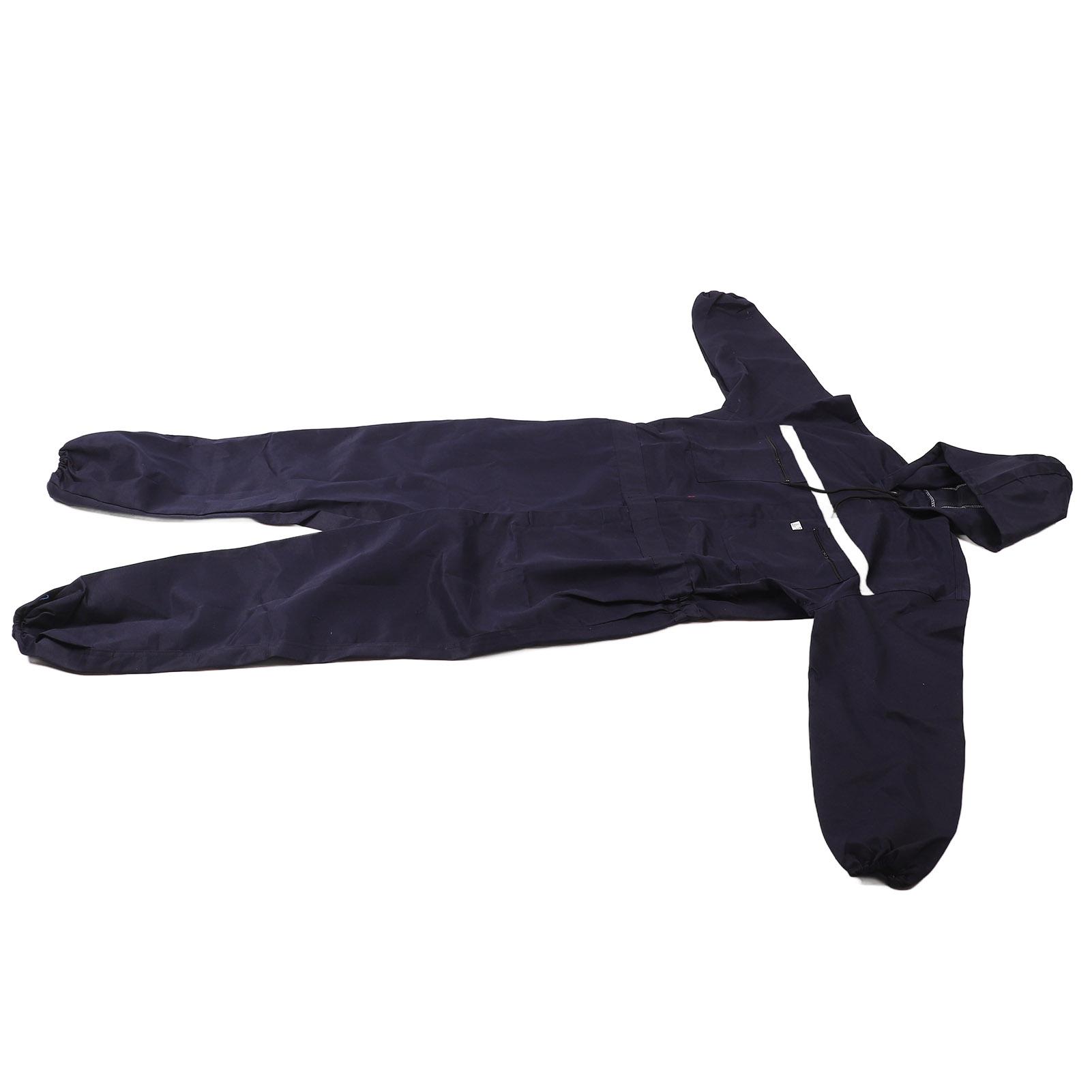 

Рабочий комбинезон XL с капюшоном, нержавеющий, темно-синий, с длинным рукавом, светоотражающий комбинезон для фабрик