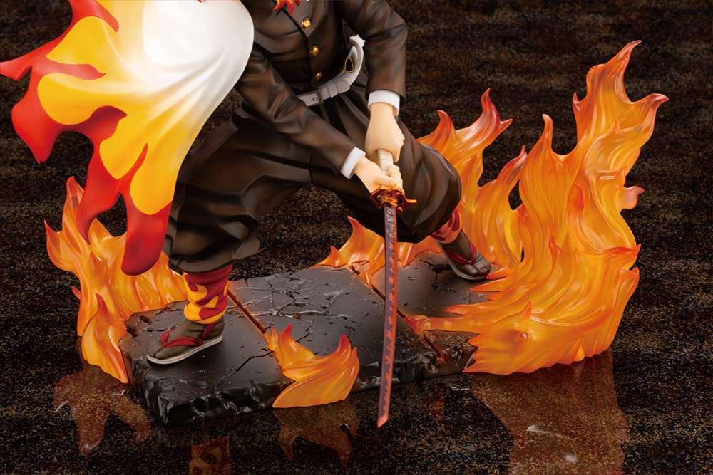 Kotobukiya ARTFX J Demon Slayer: Kimetsu No Yaiba Rengoku Kyojuro 1/8 Scale PVC Pre-painted Finished Figure PP927