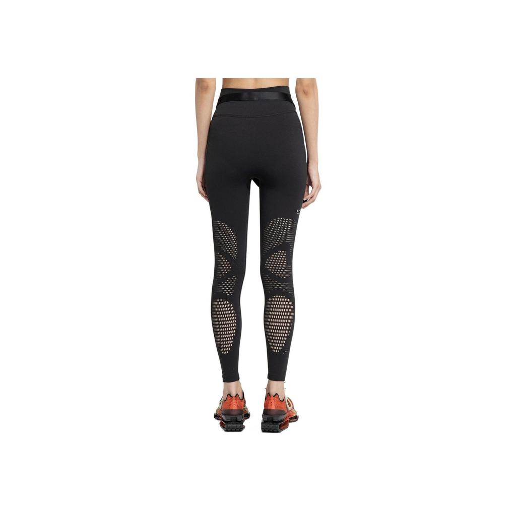 Nike MMW Collaboration Series High-Waisted Fitness Leggings with Removable Towel Belt Women Bottoms Black DD9427-010
