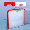 Japanese-Style Transparent Waterproof Zipper File Bag for Documents