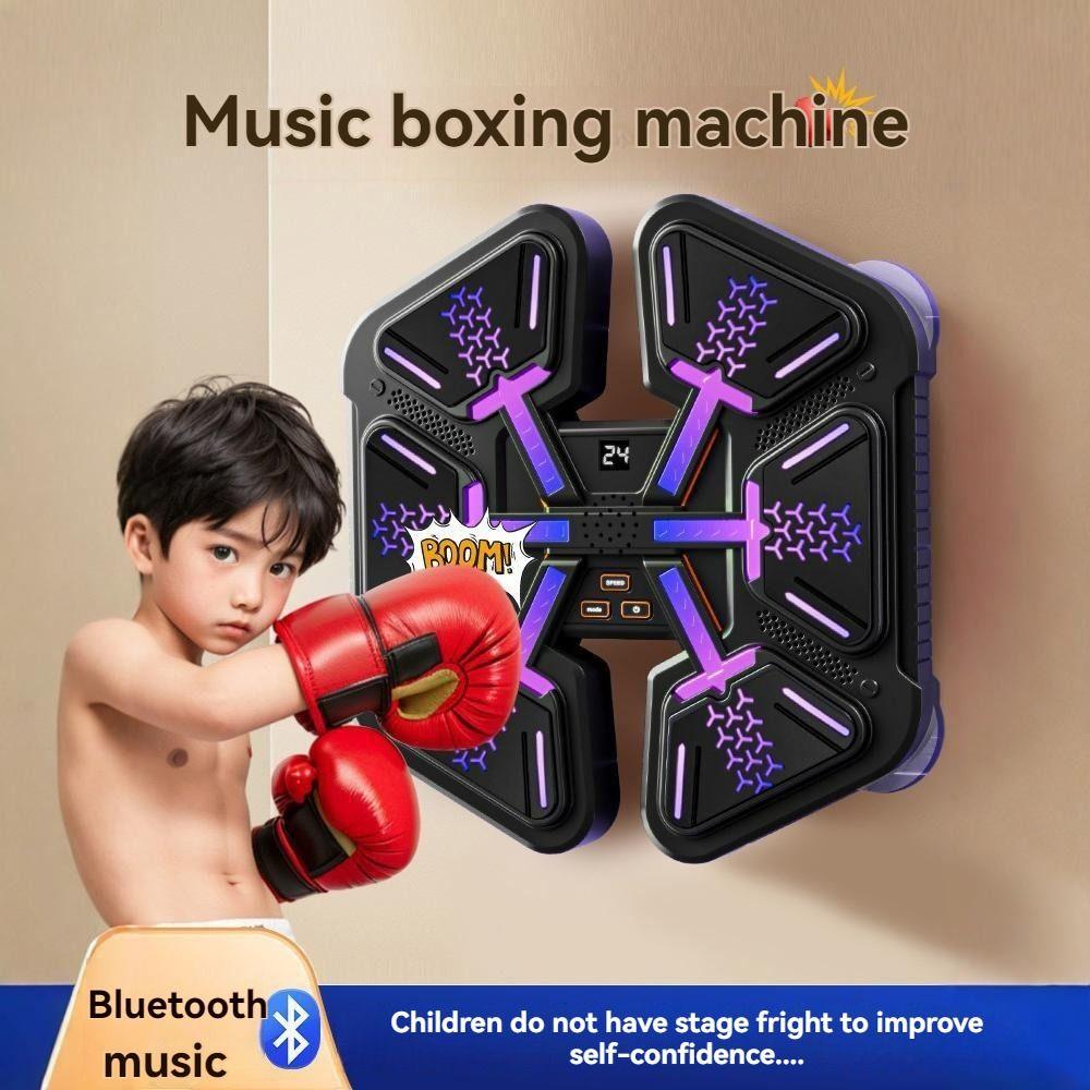 

Снятие стресса Умный музыкальный боксерский тренажер Настенное оборудование для тренировки реакции Спортивный фитнес чёрный