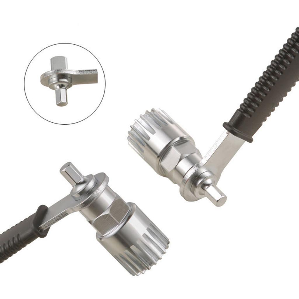 Bike Cassette Removal Tool Bicycles Bottom Bracket Removal Sleeve Tool Bike Cassette Lockring Tool for Repairing Bikes