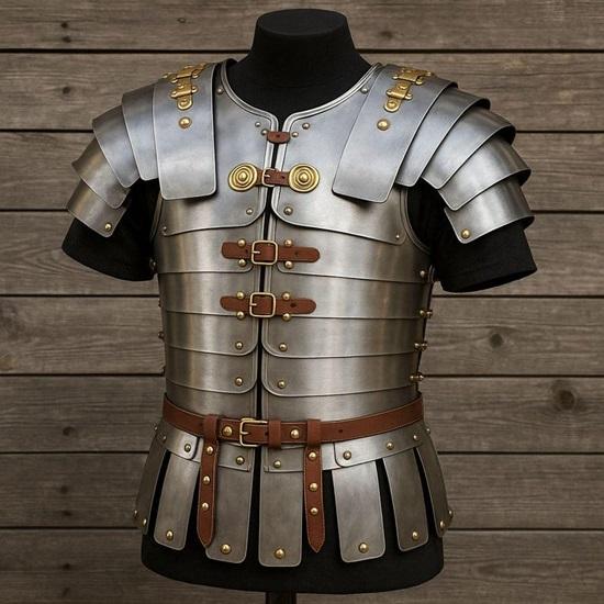 

Roman Lorica Segmentata: Medieval Steel Armor, LARP Cosplay Costume