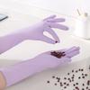 Purple Disposable Latex Gloves Oil-resistant Housework Cleaning Gloves