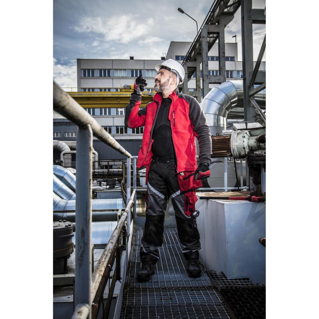 Black-Gray-Red Trousers 100% Cotton With Reflective,"", Ce, Lahti