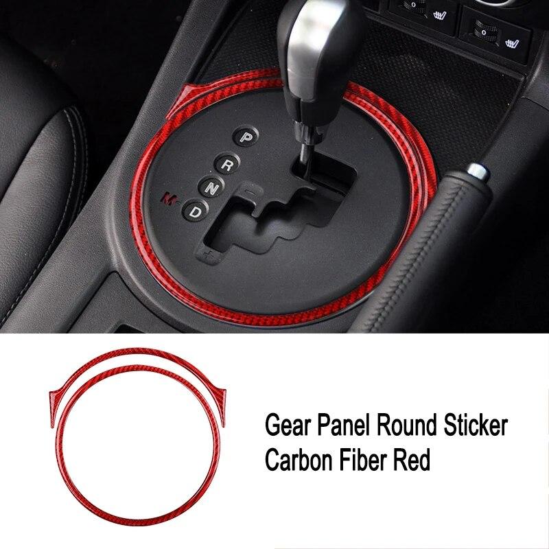 Carbon Fiber For Mazda Mx-5 Miata Nc 2009-2015 Car Transmission Shift Panel Sticker Performance Trim Decals Interior Accessories