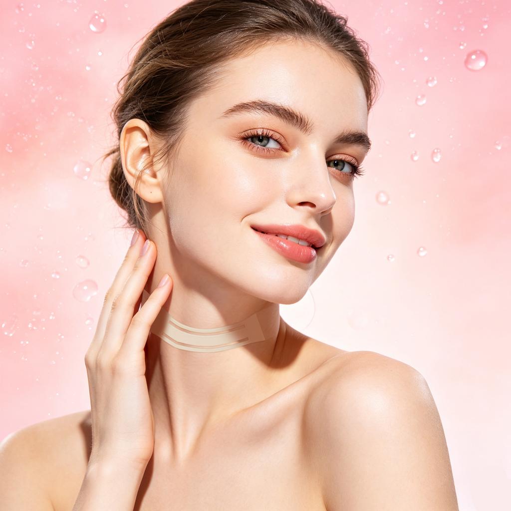 Neck Wrinkle Patches for Skin, 4 Neck Strips + 20 Face Patches, At-Home Routine