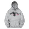 Khg0159 Lettering Kan Symbol Fleece-Lined Hoodie - Gray
