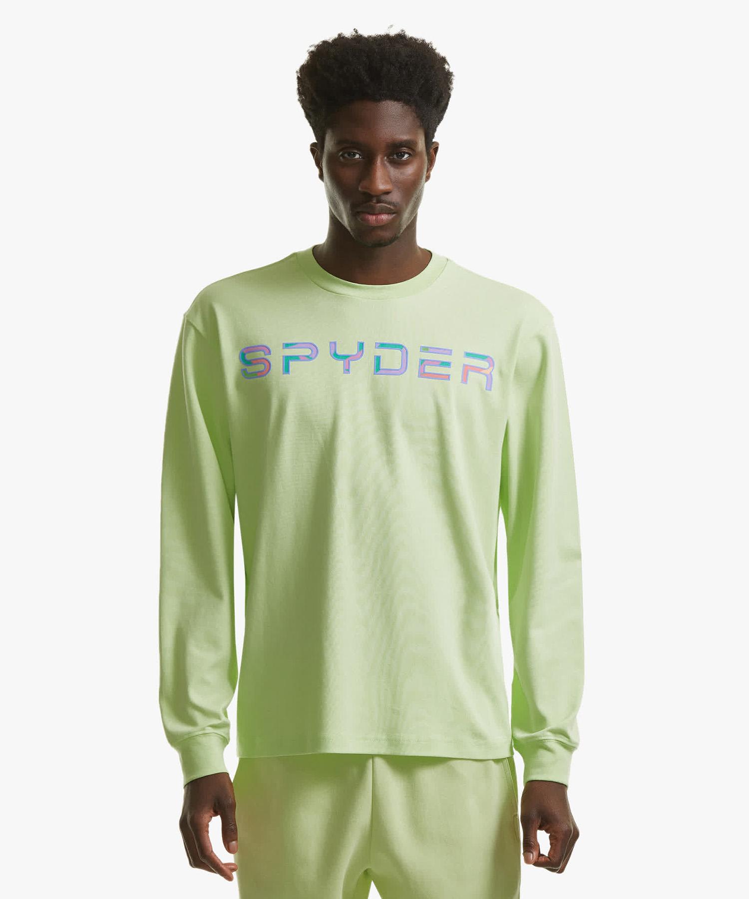 Spyder Unisex Lettering Logo Long Sleeve Sphpcnrl306Ulim Lime/100
