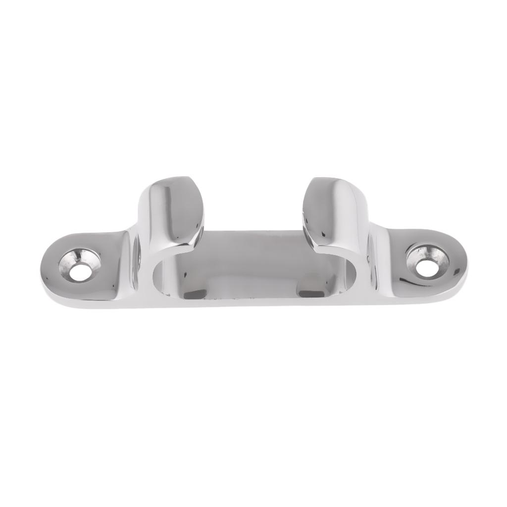 2pcs 100mm Stainless Steel Straight Bow Chock Fairlead Boat Rope Line Cleat
