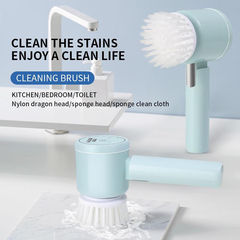Wireless Handheld Electric Cleaning Brush USB Rechargeable Kitchen Home Dishwash Brush Bathroom Tile Professional Cleaning Tools