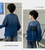 T-shirt a maniche lunghe con gradiente retrò per ragazzi 2025