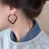 2024 Exquisite High-End Retro Silver Needle Red Heart Flower Earrings for Women