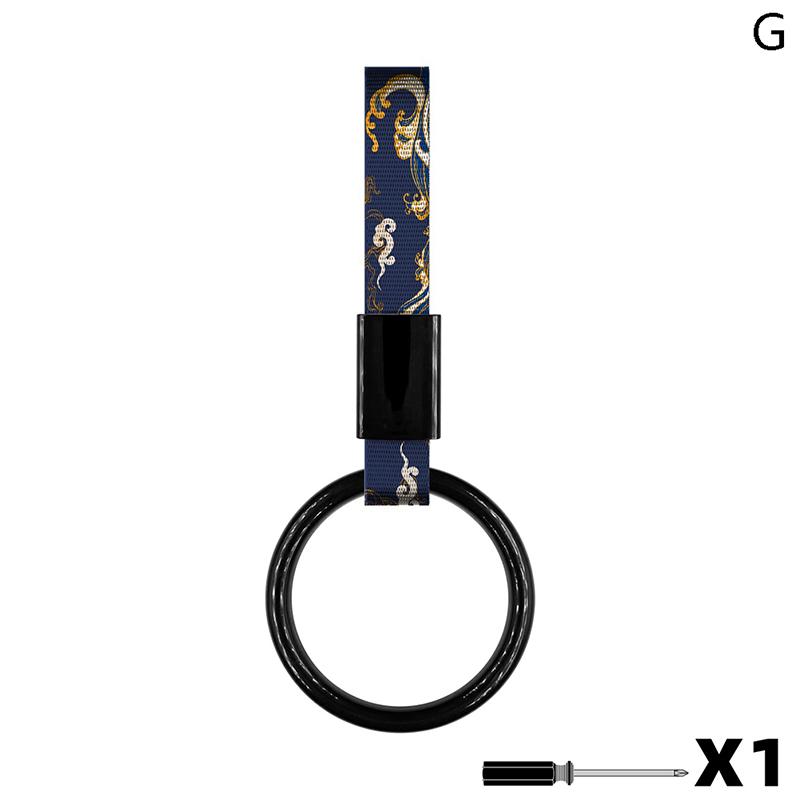Car Hanging Decoration Heart Shape Auto Japanese Style Interior Pull ring Universal Charm Loop Automobile Accessories