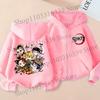 Demon Slayer Children'S Cardigan Coat Zipper Tops Boy Girls  Hoodie Autumn Sweatshirt Anime Cosplay Fashion Clothing