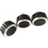 3pcs/Set Car Air Conditioning Knobs Aluminum Alloy Compatible for Mazda AC Knob Switch Button/Mazda 3 Axela 2014-2017