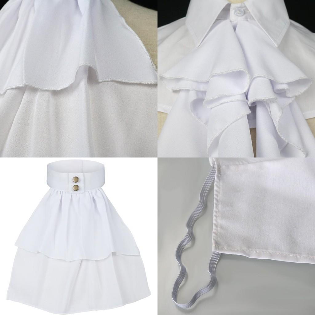 Vintage French Style White Lace False Collar For Men And Women