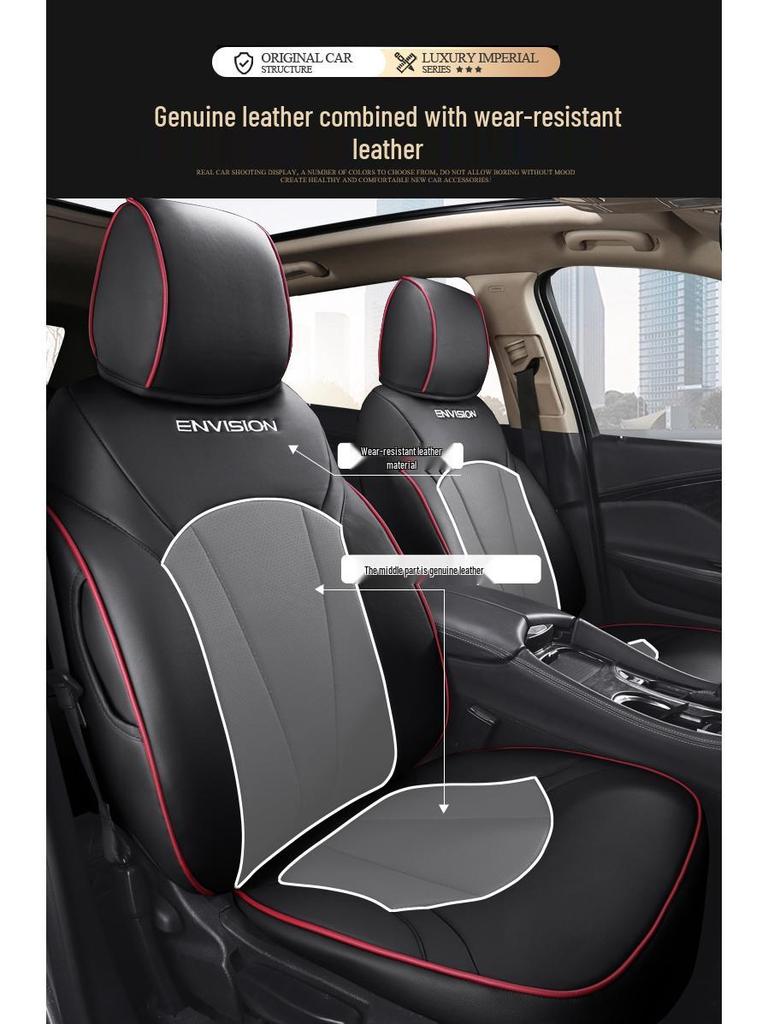 Buick Envision Vollständige Leder-Autositzbezüge für alle Jahreszeiten