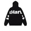 Designer Color Block Hoodie Mens Streetwear Letter Patch Embroidery Loose Zip Up Sweatshirt