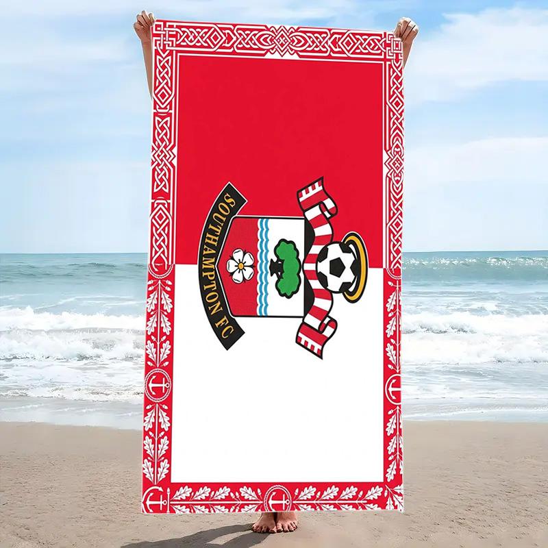 Southampton Print Beach Towel, Large Soft Quick Dry Towel for Beach Camping Swimming