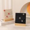 Creative Wooden Calendar Ornament with Circle Year of 2024 Annual Calendar Desk Calendar Personalized Office Desktop Decoration Photo Props