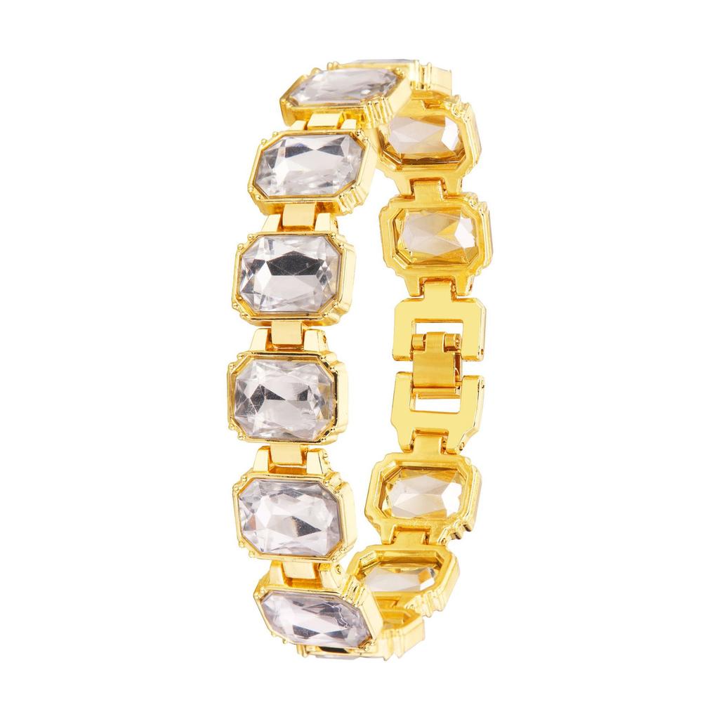 Women Crystal Bracelet Strap Quartz Watch Ladies Wristwatch Clock