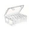 Pack of 15 Storage Boxes Including 1 Large and 14 Small With Clear Lid Accessory for Jewelry Beads Pills And More
