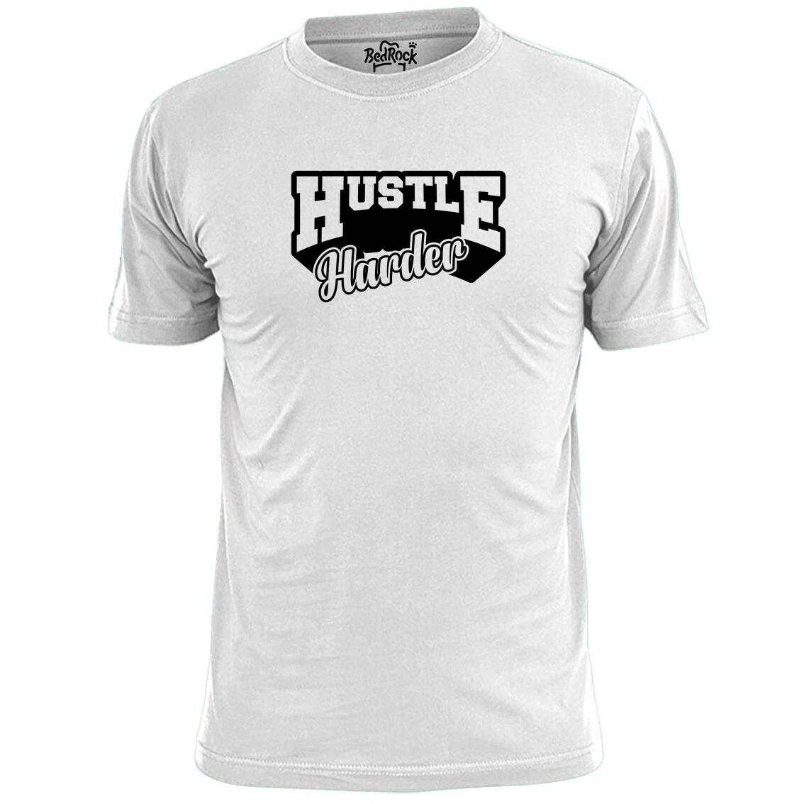 Mens Hustle Harder T shirt Hip Hop Beats S