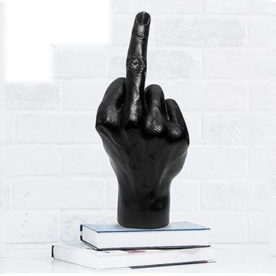Personalized Middle Finger Statue Nordic Resin Figurines Craft Sculptures Ornament Home Office Decorations Living Room Decor