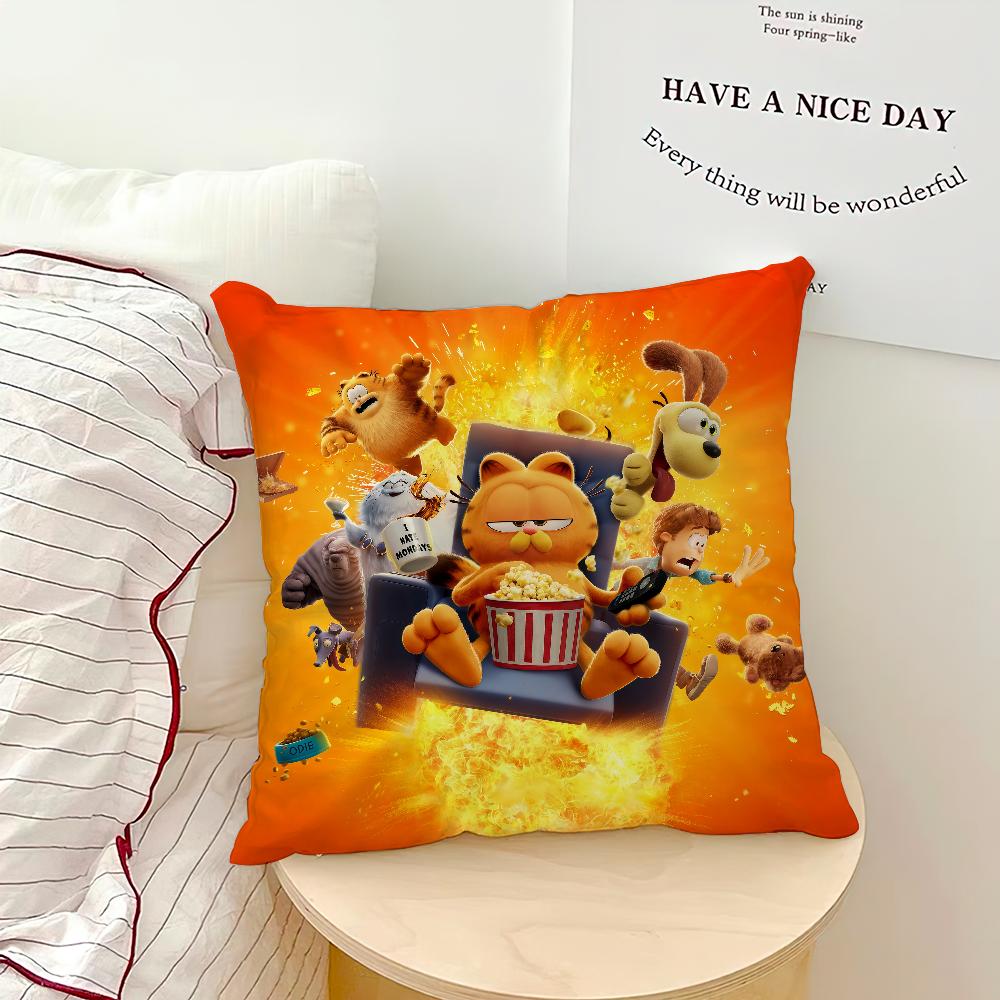The Cushion Cover Comfortable Soft Pillow Case For Sofa Cute Living Room Home G-Garfields Cartoon Office Decor Protective Covers