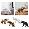 Decorative Elephant Statues Sculpture Artworks Desk Ornament Resin Figurines for