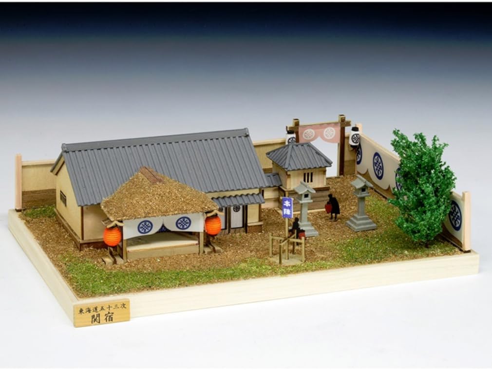 Woody Joe Stations of the Wooden Model Assembly Kit Fifty-three Tokaido, Sekijuku, (Diorama)
